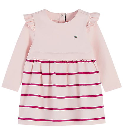 Tommy Hilfiger Kjole - Essential - Whimsy Pink Stripe