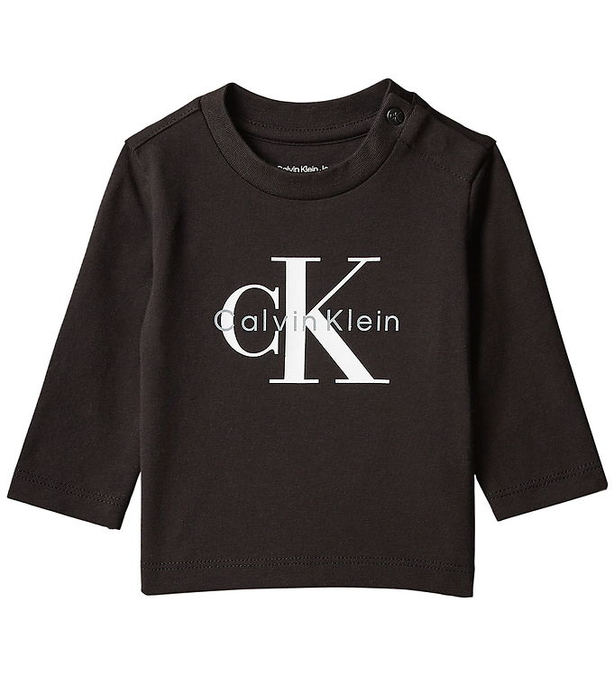 Calvin Klein Bluse - Monologo - Sort m. Logo