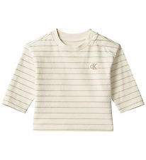Calvin Klein Bluse - Turtledove Stripe