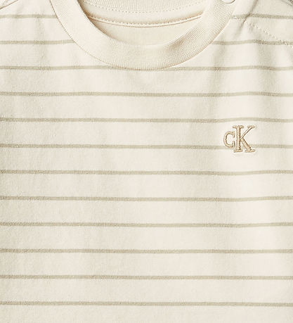 Calvin Klein Bluse - Turtledove Stripe