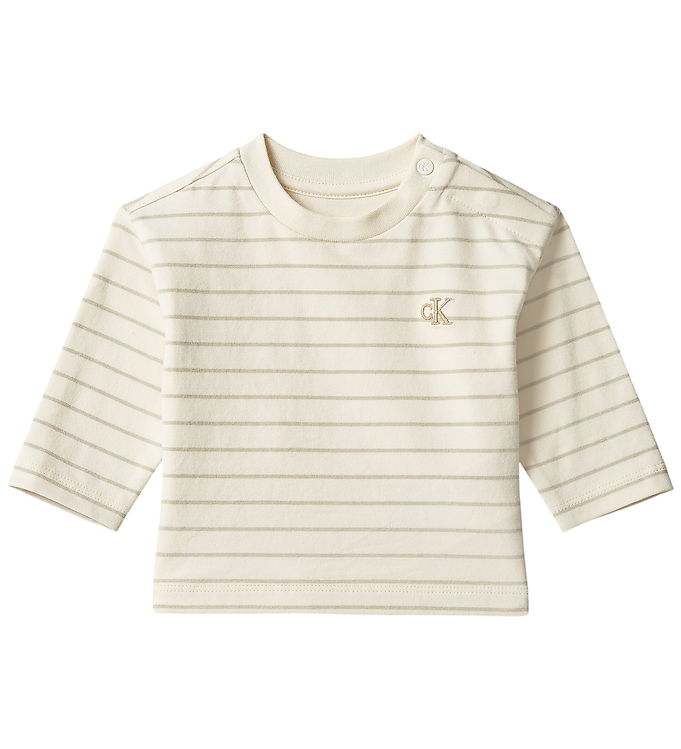 Calvin Klein Bluse - Turtledove Stripe