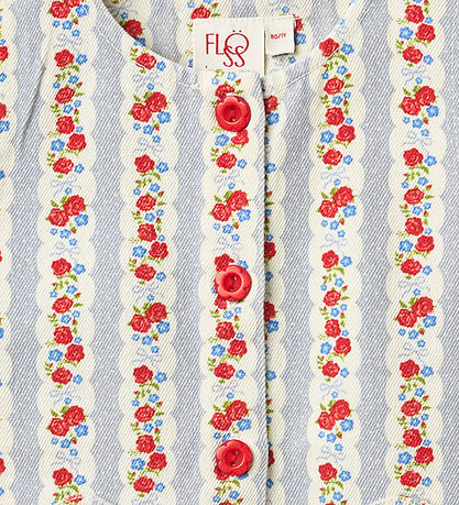 Flöss Kjole - Denim - Aria - Blue Air Rose