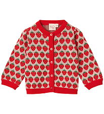 Flöss Cardigan - Strik - Line - Blossom Pink Berry