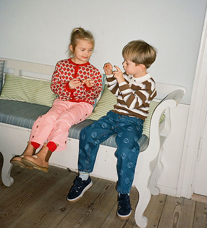 Flöss Cardigan - Strik - Line - Blossom Pink Berry