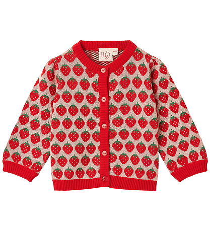 Flöss Cardigan - Strik - Line - Blossom Pink Berry
