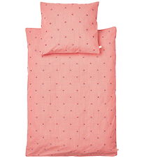 Flöss Sengetøj - Baby - Pink Rose Gingham