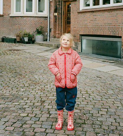 Flöss Dynejakke - Molly - Red Berry Gingham