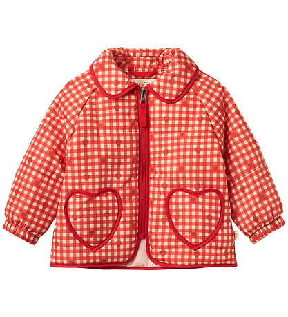 Flöss Dynejakke - Molly - Red Berry Gingham