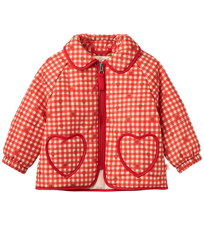 Flöss Dynejakke - Molly - Red Berry Gingham