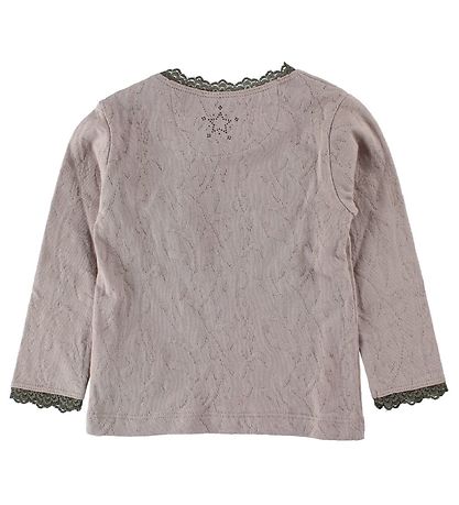 En Fant Bluse - Lavendel m. Hulmønster