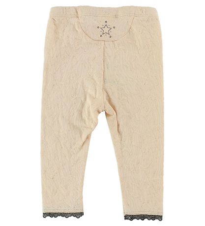 En Fant Leggings - Ljus Persika m. Hålmönster En Fant Leggings - Ljus Persika m. Hålmönster