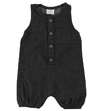 En Fant Summer Romper - Charcoal w. Pocket En Fant Summer Romper - Charcoal w. Pocket