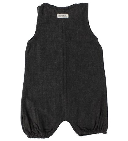 En Fant Summer Romper - Charcoal w. Pocket En Fant Summer Romper - Charcoal w. Pocket