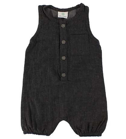 En Fant Summer Romper - Charcoal w. Pocket En Fant Summer Romper - Charcoal w. Pocket