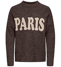 Kids Only Bluse - Strik - KogJerico - Coffee Bean/PARIS/Sandshel