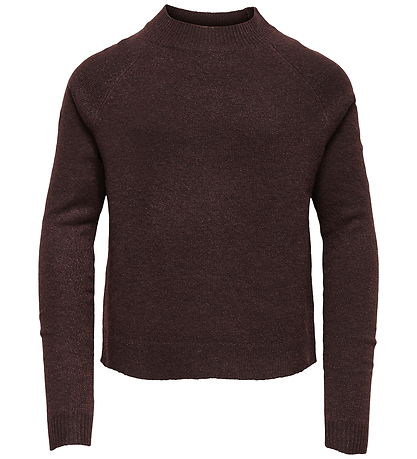 Kids Only Bluse - KogRica - Noos - Strik - Chocolate Torte/Melan