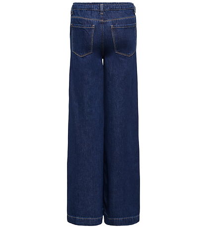 Kids Only Jeans - KogComet - Wide - Dark Blue Denim/RHINESTONES