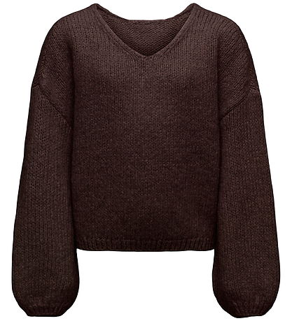 Kids Only Bluse - KogDinea - Strik - Chocolate Torte
