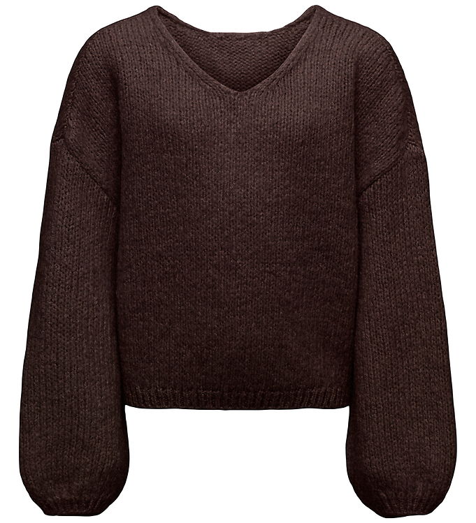 Kids Only Bluse - KogDinea - Strik - Chocolate Torte