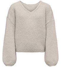 Kids Only Bluse - KogDinea - Strik - Chateau Gray