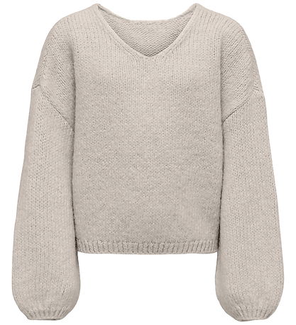 Kids Only Bluse - KogDinea - Strik - Chateau Gray