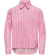 Kids Only Skjorte - KogZendaya - Loose - Pink Lady/Fudge/White