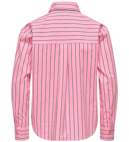 Kids Only Skjorte - KogZendaya - Loose - Pink Lady/Fudge/White