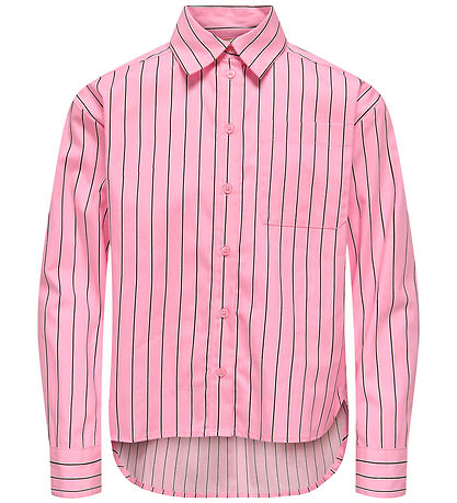 Kids Only Skjorte - KogZendaya - Loose - Pink Lady/Fudge/White