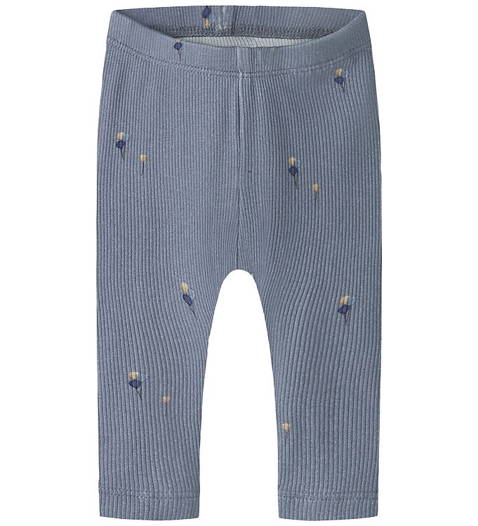 Name It Leggings - NbmNapoleon - Rib - Tradewinds