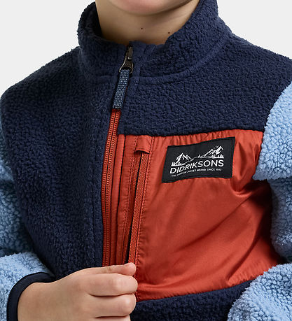 Didriksons Fleecejakke - Teddy - Anten - Winter Blue