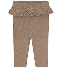 Hust and Claire Leggings - Rib - Strik - HCLisa - Biscuit