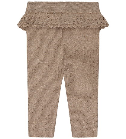 Hust and Claire Leggings - Rib - Strik - HCLisa - Biscuit