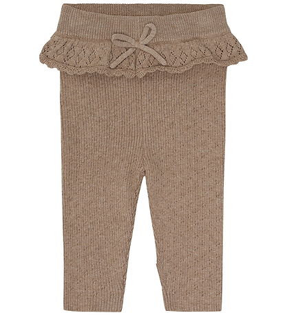 Hust and Claire Leggings - Rib - Strik - HCLisa - Biscuit