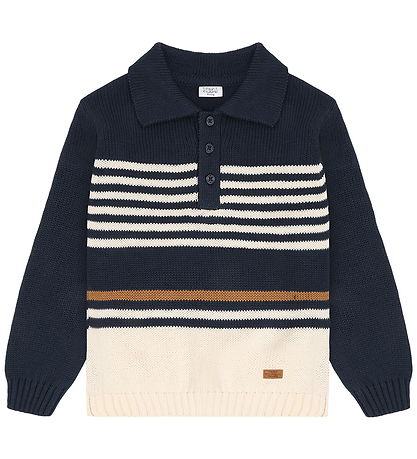 Hust and Claire Bluse - Strik - HCPelle Stripe - Blues