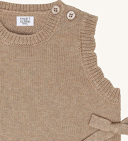 Hust and Claire Vest - Strik - HcNadina - Biscuit