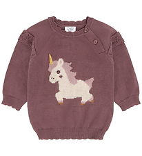 Hust and Claire Bluse - Strik - HcPusle - Plum