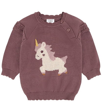 Hust and Claire Bluse - Strik - HcPusle - Plum