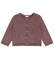 Hust and Claire Cardigan - Knitted - HcCilja Pointelle - Plum