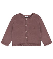 Hust and Claire Cardigan - Strik - HcCilja Pointelle - Plum