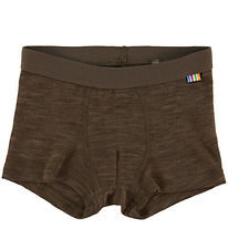 Joha Boxershorts - Uld/Silke - Mørkebrun
