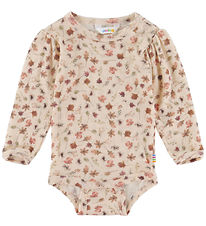 Joha Body l/æ - Uld - Rosa m. Blomster