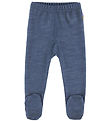 Joha Leggings m. Fødder - Uld/Bambus - Mørkeblå