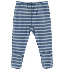 Joha Leggings m. Fødder - Uld - Mørkeblå