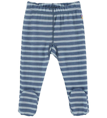 Joha Leggings m. Fødder - Uld - Mørkeblå