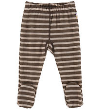 Joha Leggings m. Fødder - Uld - Mørkebrun