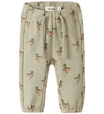 Lil Atelier Sweatpants - NbmJobo - Moss Gray/Duck