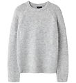 LMTD Sweatshirt - NlfBullo - Strik - Light Grey Melange