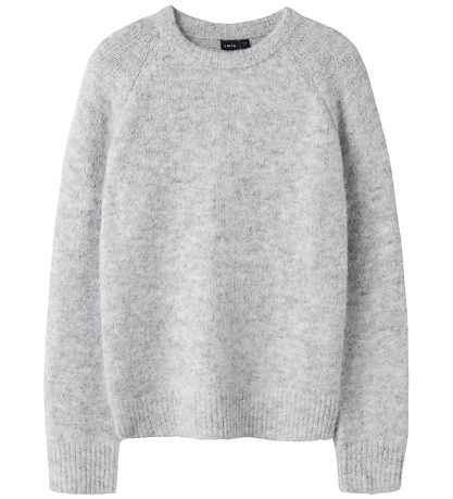 LMTD Sweatshirt - NlfBullo - Strik - Light Grey Melange