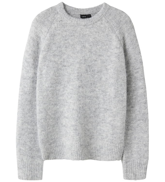 LMTD Sweatshirt - NlfBullo - Strik - Light Grey Melange