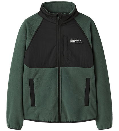 Name it Fleecejakke - NknMyles - Jungle Green